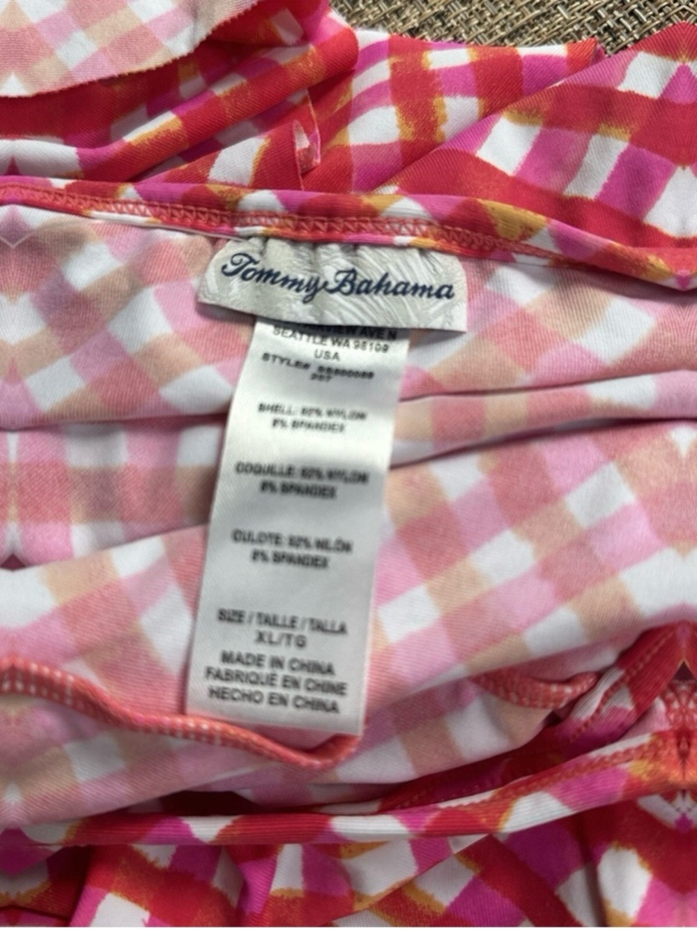 Gingham Ruffled Off-The-Shoulder Cover-Up Dress - Picture 5 of 5
